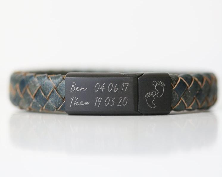 Antique Style Iron Bracelet- Own Handwriting Bracelet engraved with your message by Wedding Charm Gifts