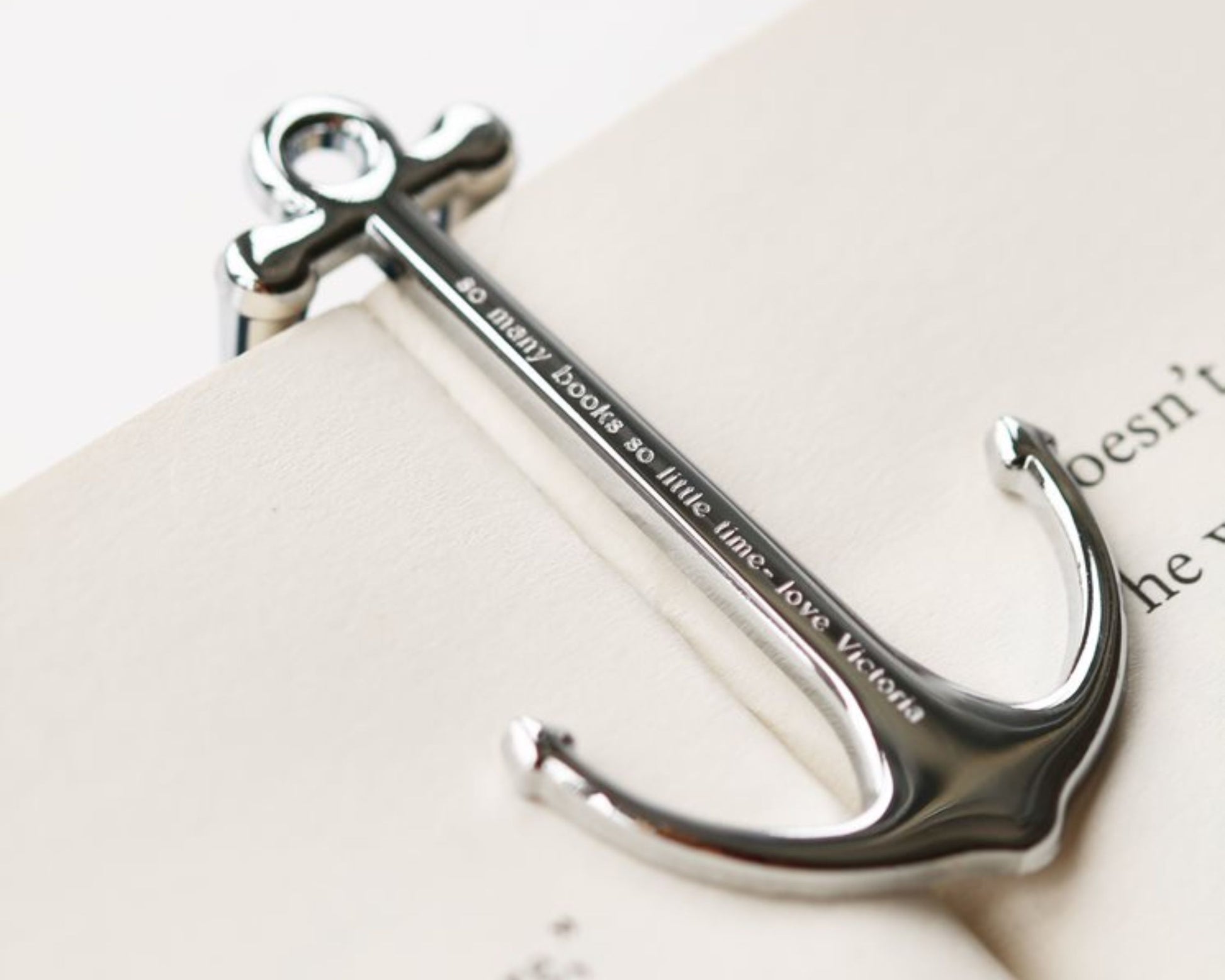 Engraved Book Anchor Book Anchor engraved with your message by Wedding Charm Gifts