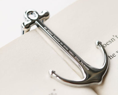 Engraved Book Anchor Book Anchor engraved with your message by Wedding Charm Gifts